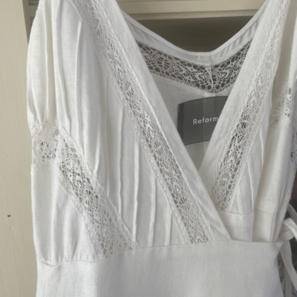 New Reformation White Linen Dress XS Retails $399 - Picture 2 of 4